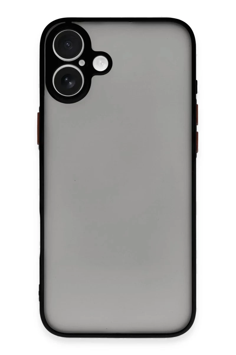 Apple iPhone 16 Uyumlu Kılıf Montreal Silikon Kapak - Siyah