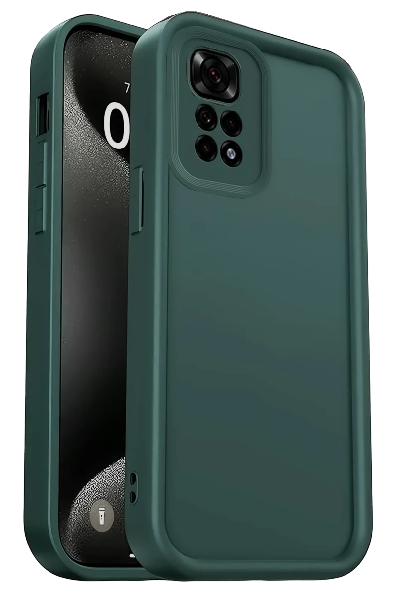 Xiaomi Redmi 10 2022 Uyumlu Kılıf Viera Silikon - Koyu Yeşil