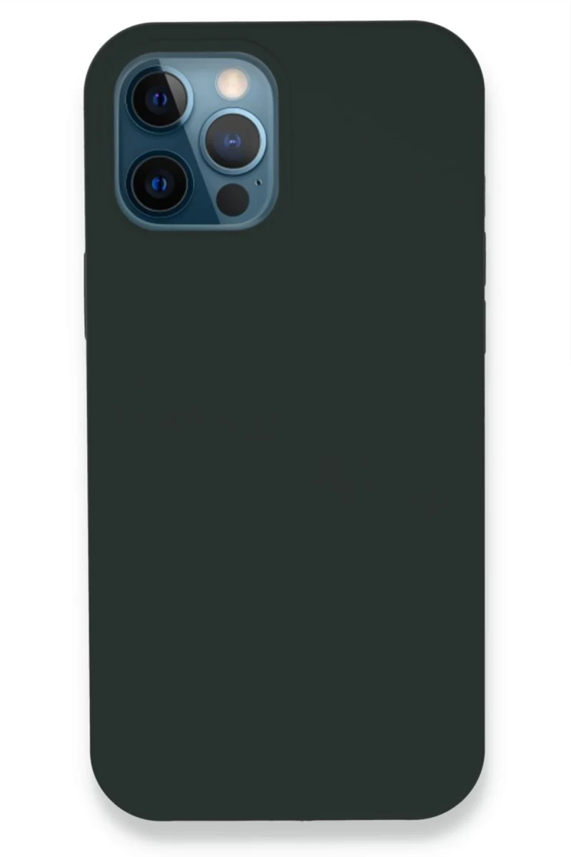 Apple iPhone 12 Pro Uyumlu Kılıf Lansman Legant Silikon - Koyu Yeşil
