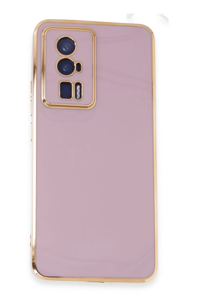 Xiaomi Poco F5 Pro Uyumlu Kılıf Volet Silikon - Mor