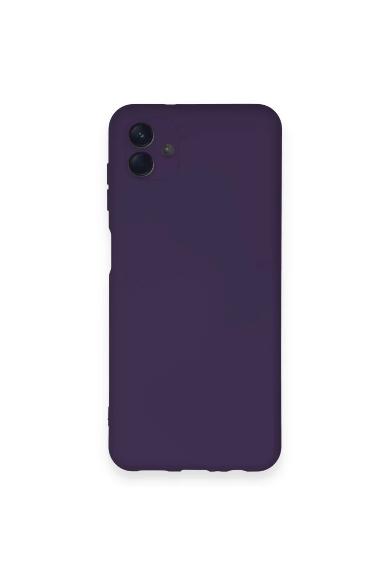 Samsung Galaxy A04 Uyumlu Kılıf Nano içi Kadife Silikon - Mor