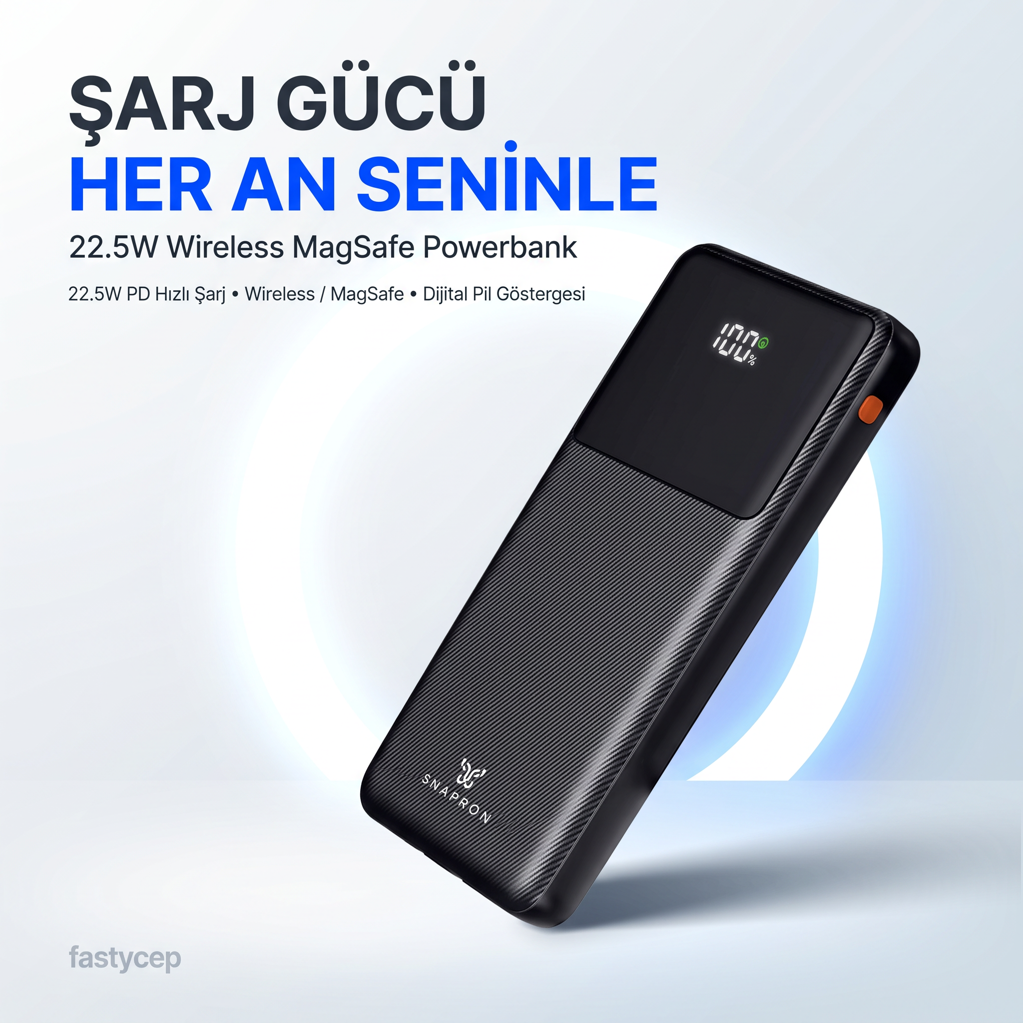 SNP-3015 PD 22.5W 10.000mAh Hızlı Şarj LCD Ekran Powerbank