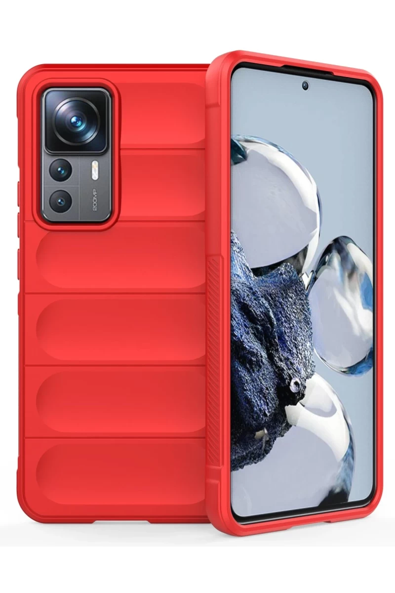 Xiaomi Mi 12T Pro Uyumlu Kılıf Optimum Silikon - Kırmızı