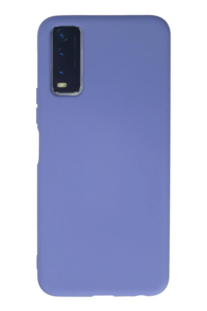 Vivo Y11S Uyumlu Kılıf Nano içi Kadife Silikon - Lila