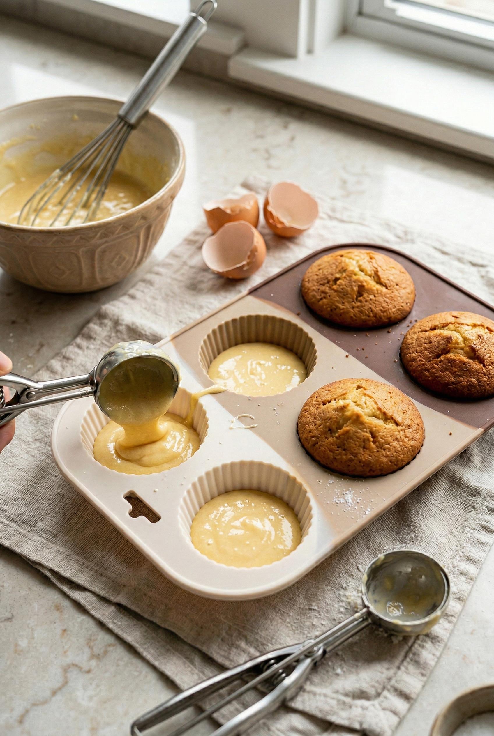 Kahve Rengi 6?lı Silikon Kek Ve Çikolata Kalıbı &amp; Muffin Kabı Pişirme Gereci 16x25 cm