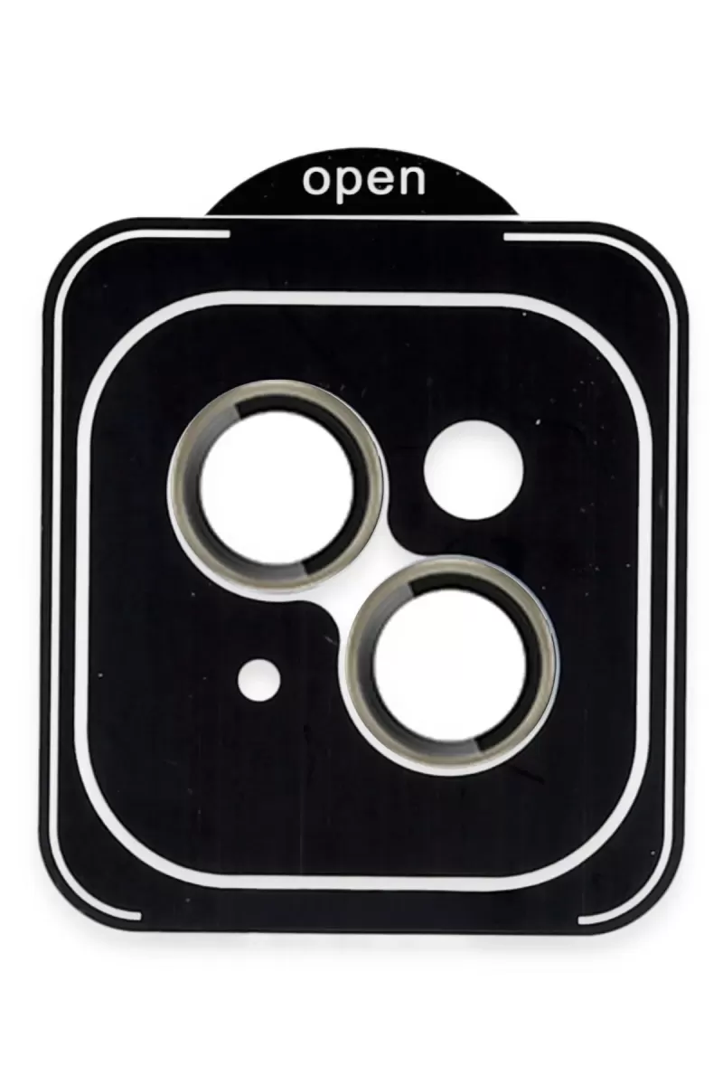 Joko Apple iPhone 13 Uyumlu PVD Metal Kamera Lens - Natural Grey