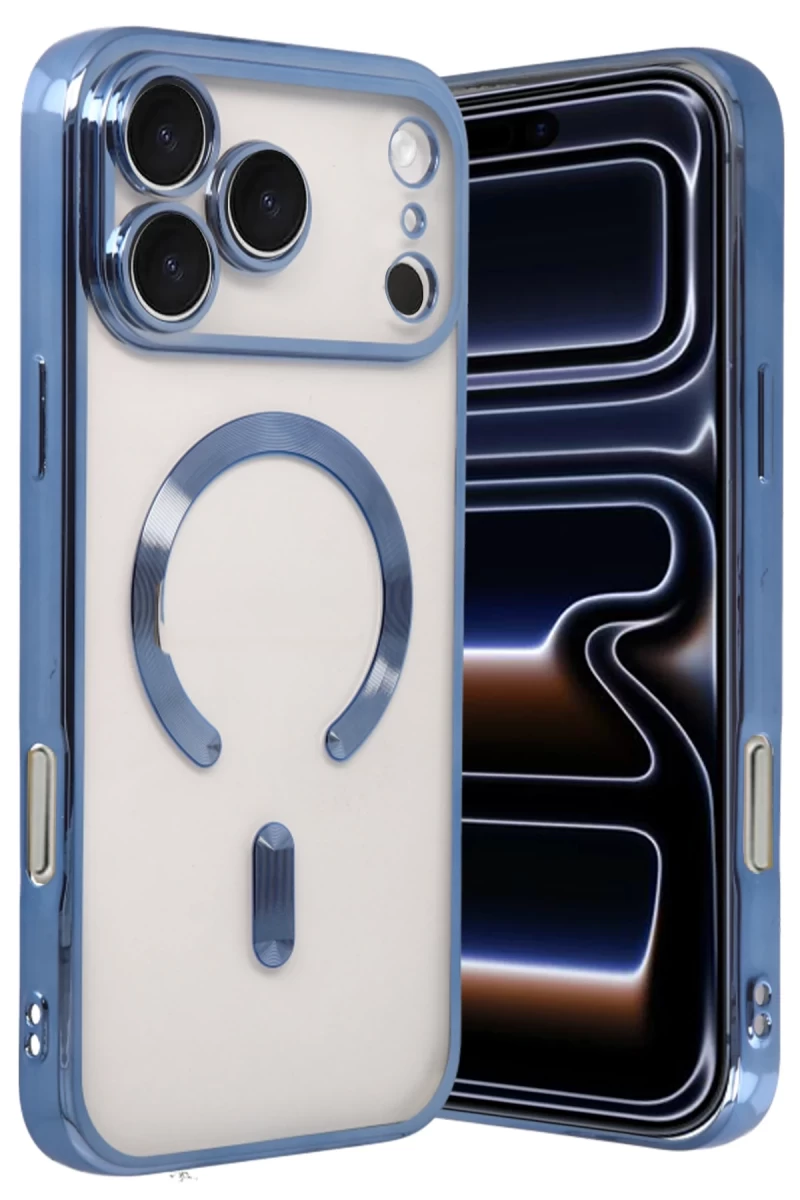 Apple iPhone 17 Pro Max Uyumlu Kross Magneticsafe Kapak - Sierra Blue