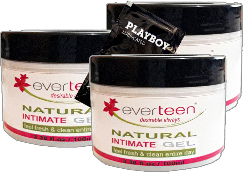 Everteen Bayan Natural Intimate Gel 3ADET 100 ml  LFHX0329 Hijyenjelii Feel Fresh & Clean Entire Day + Yanında Jel