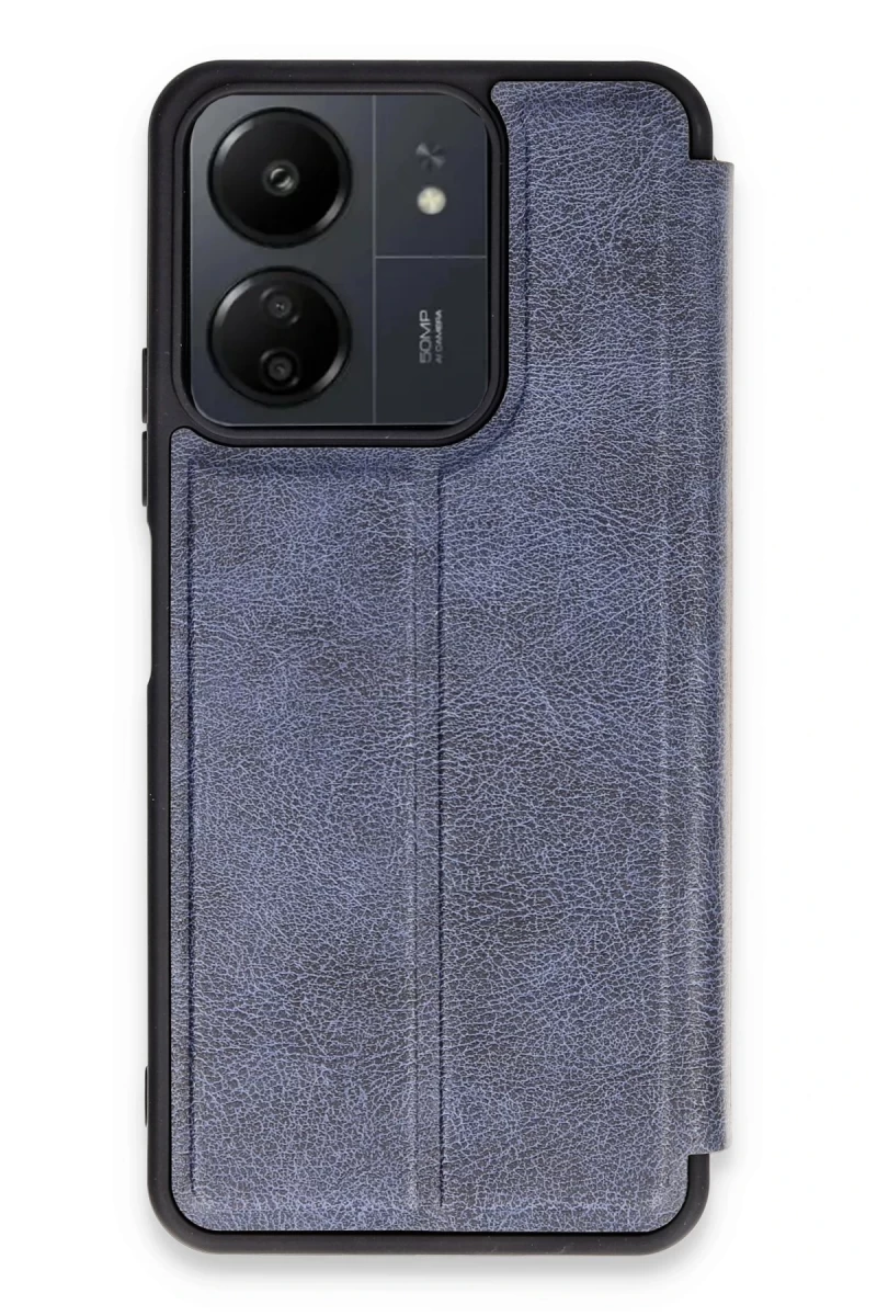 Xiaomi Redmi 13C Uyumlu Kılıf Flip Cover - Lacivert