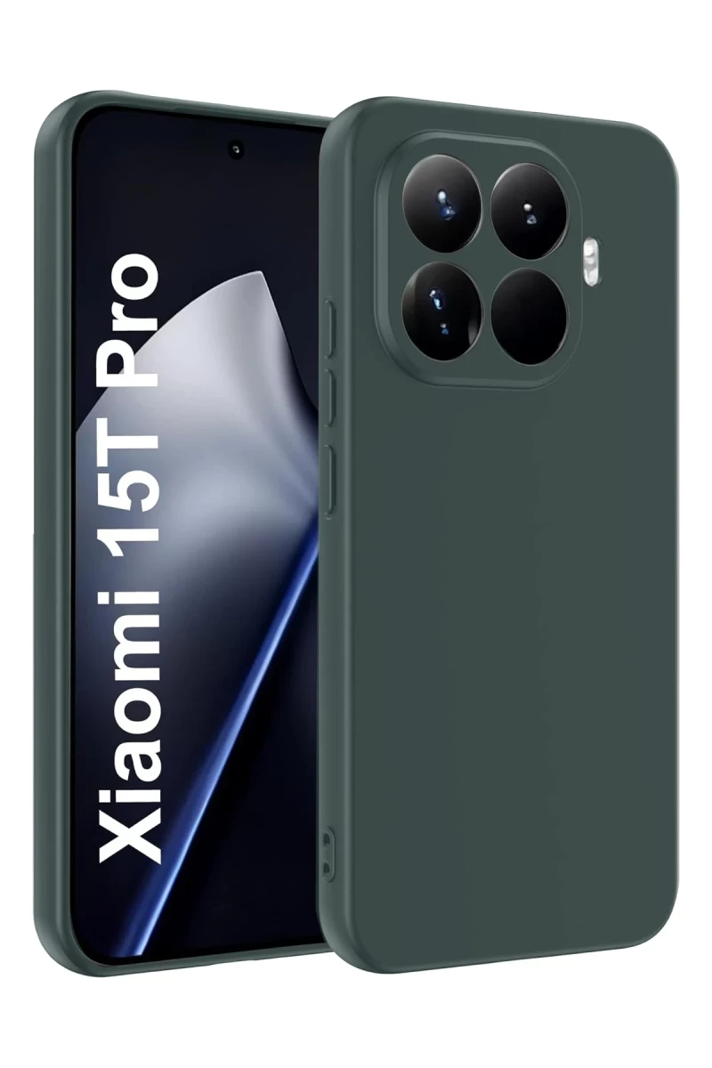 Xiaomi Mi 15T Pro Uyumlu First Silikon - Koyu Yeşil