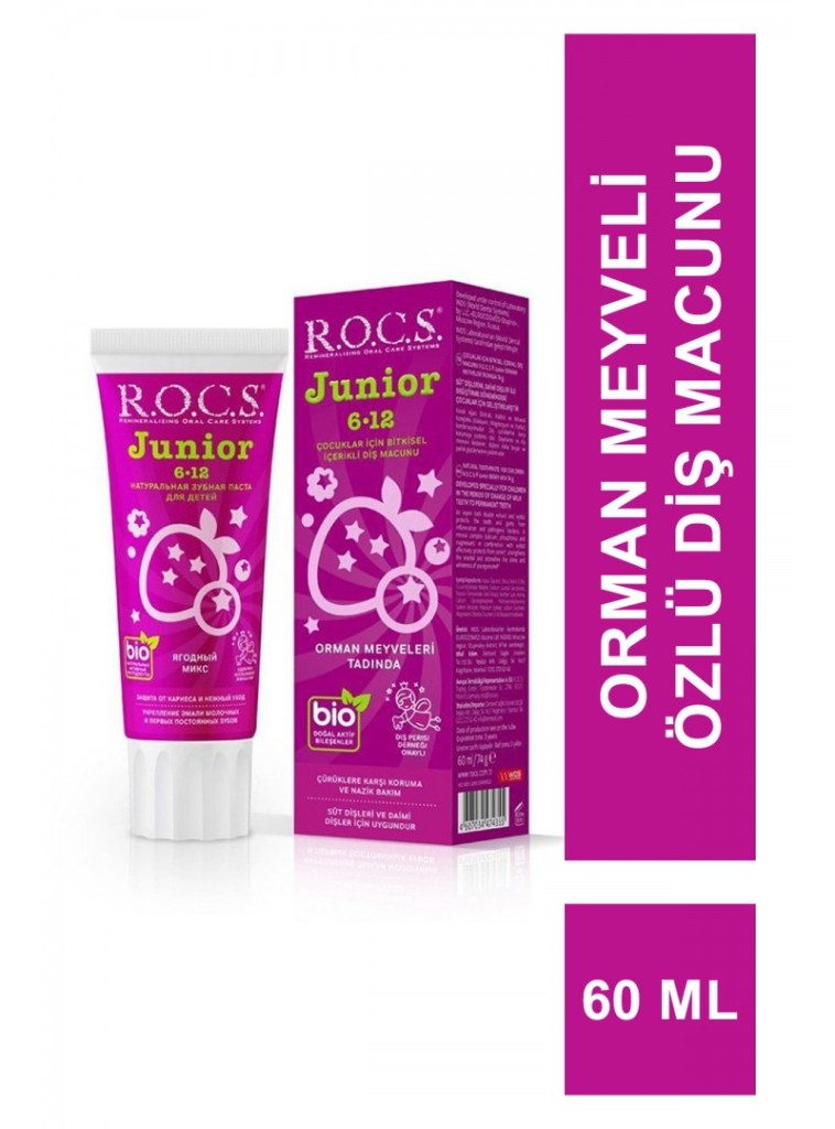 .Junior Diş Macunu 6-12 Yaş 60 ml Orman Meyveleri