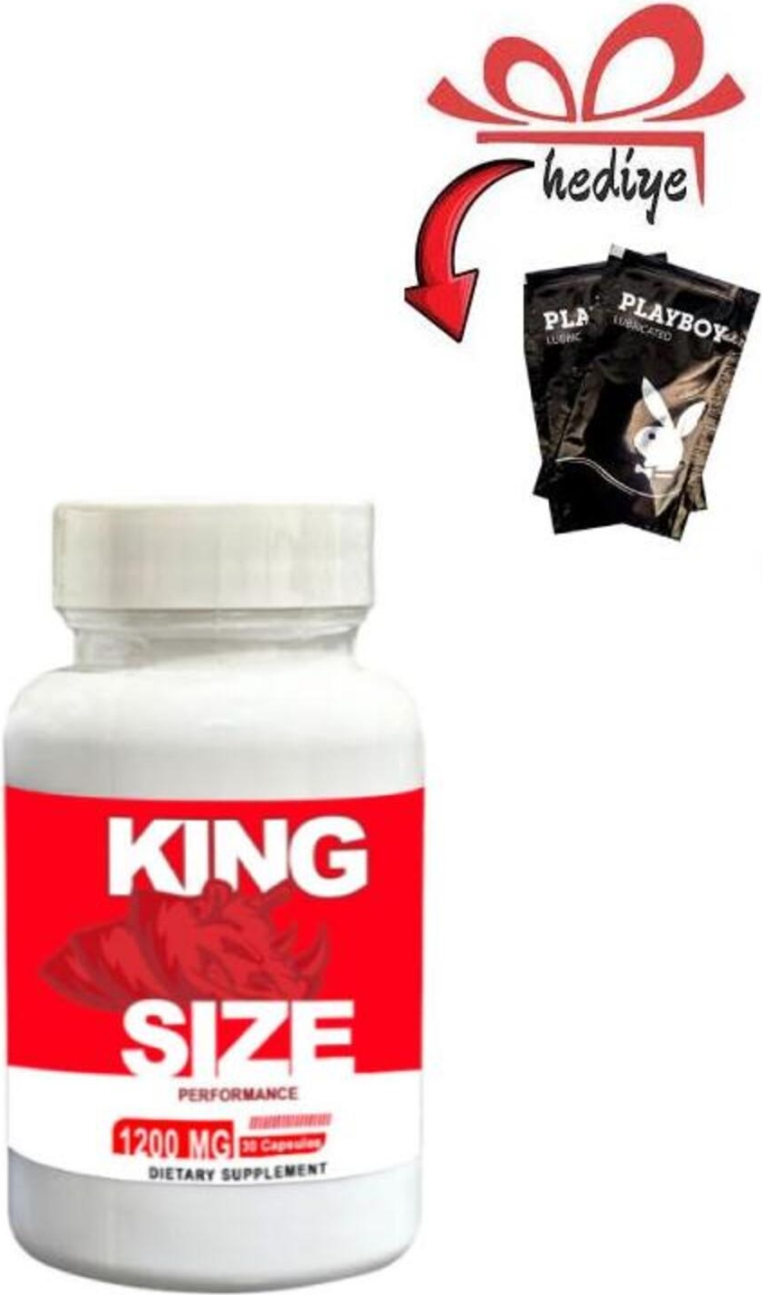 King Size Erkeklere Özel Destekleyici 30lu + Kayganlaştırıcı Jelle