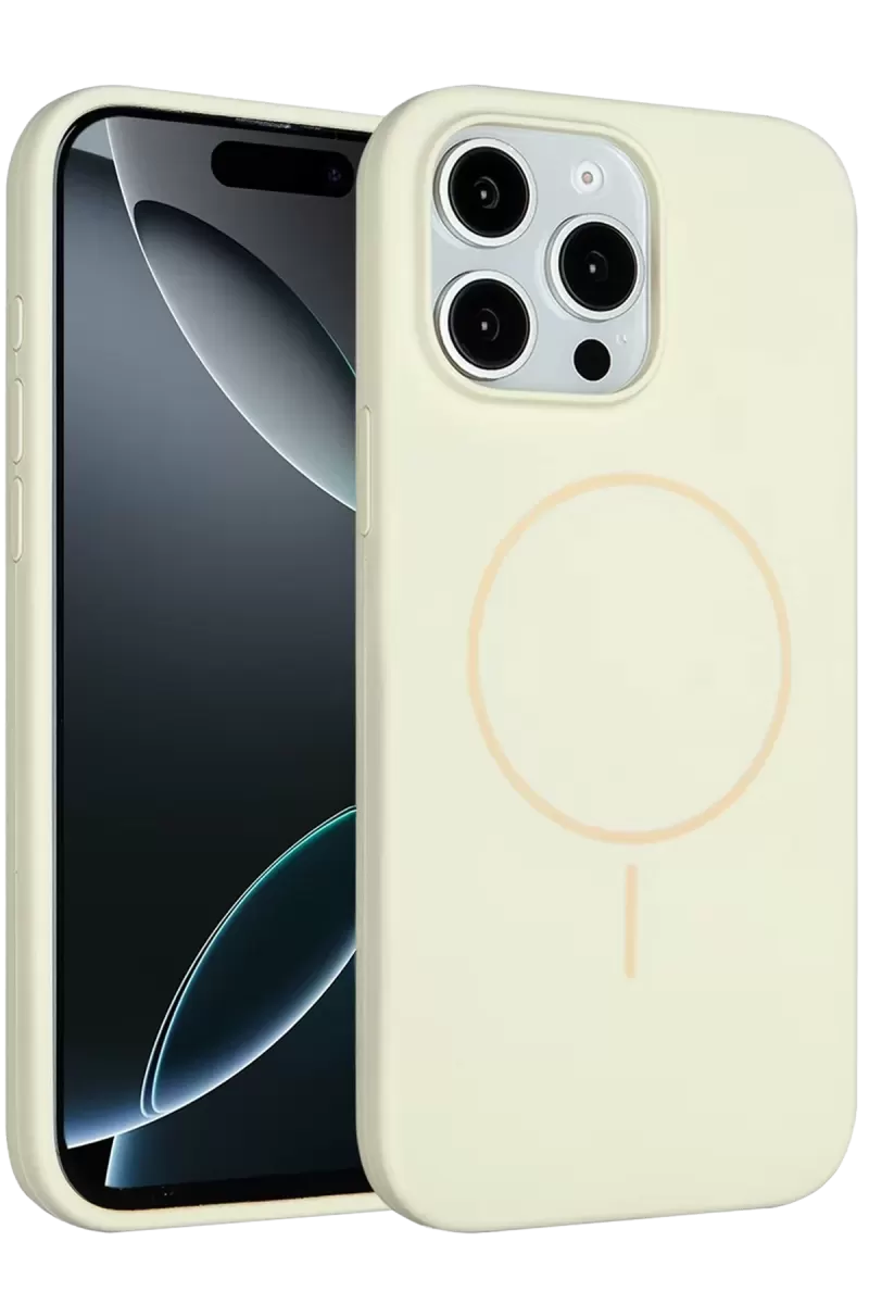 Joko Apple iPhone 14 Pro Max Uyumlu Kılıf Jully Magsafe Kapak - Bej