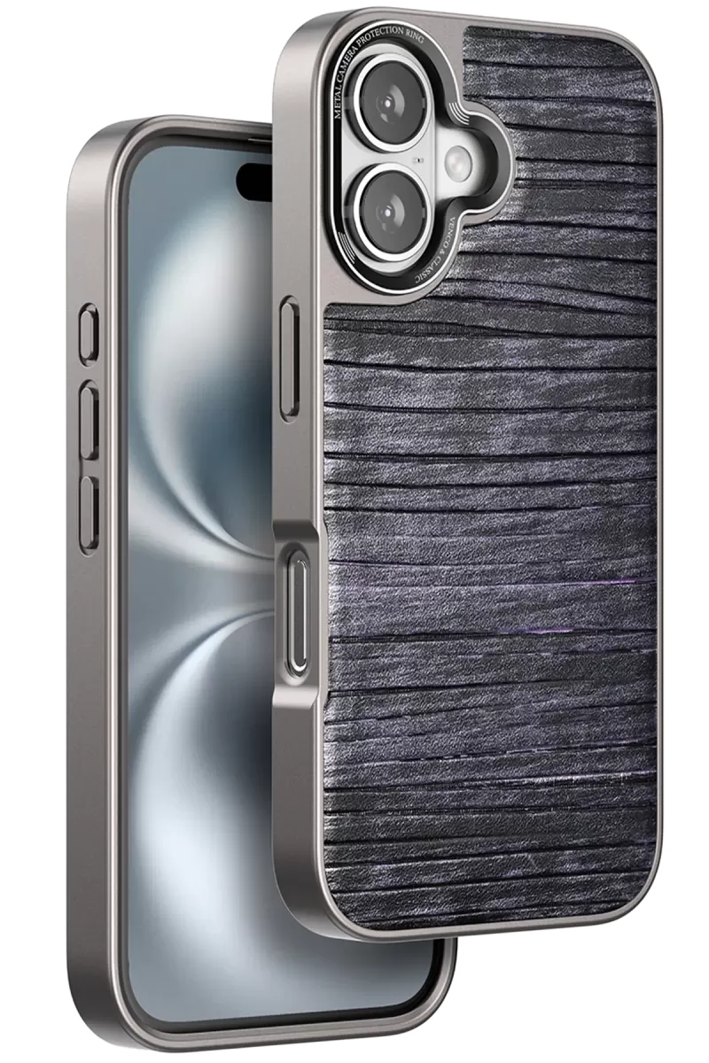 Venco Apple iPhone 16 Uyumlu Wave Kapak - Derin Mor
