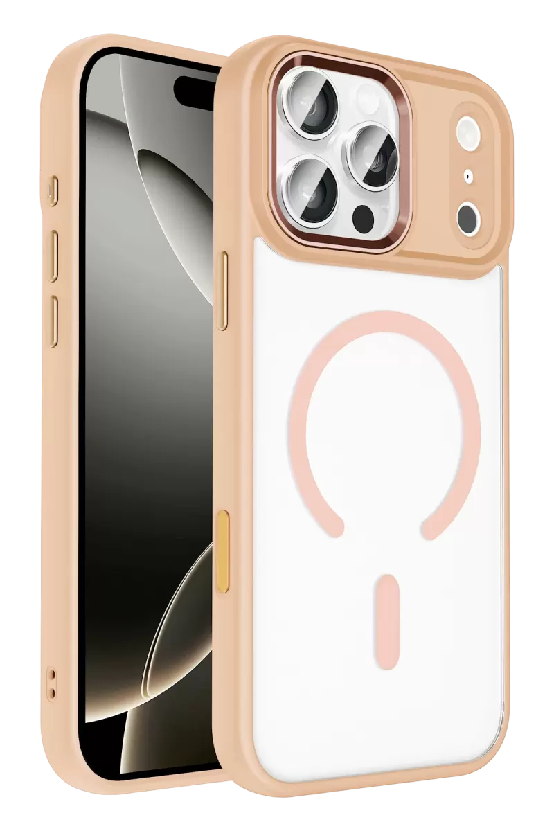 Joko Apple iPhone 17 Pro Max Uyumlu Terea Magsafe Kapak - Pembe