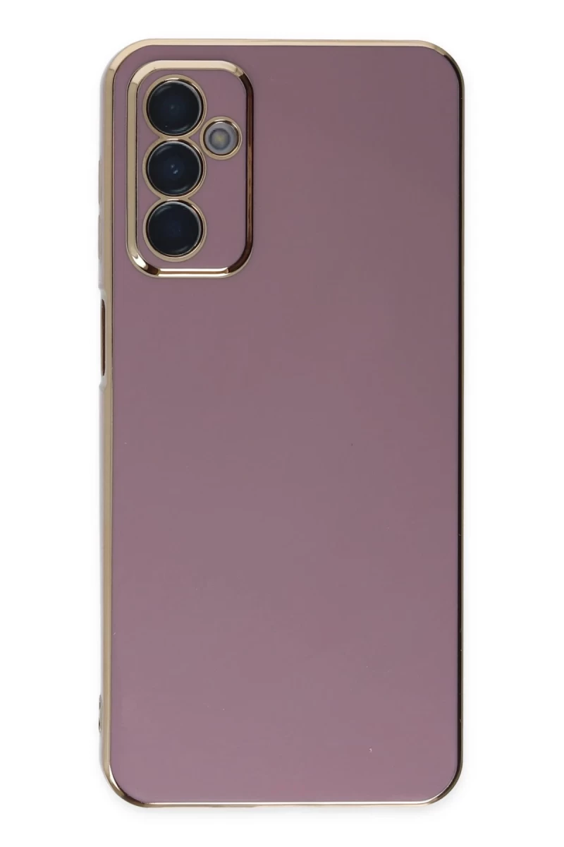 Samsung Galaxy M23 Uyumlu Kılıf Volet Silikon - Mor