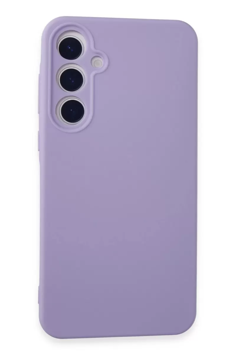 Samsung Galaxy A55 5G Uyumlu Kılıf Nano içi Kadife Silikon - Lila