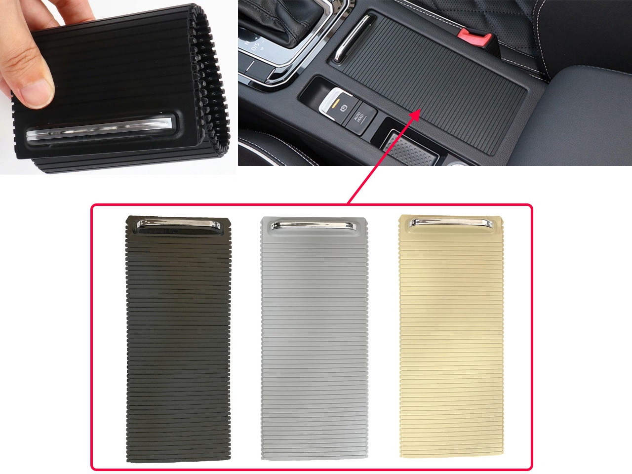 VOLKSWAGEN - SHARAN-TİGUAN - PASSAT B7-B8 KONSOL SÜRGÜ-BEJ M7952 OEM:3G0862531A / 3G0862531F