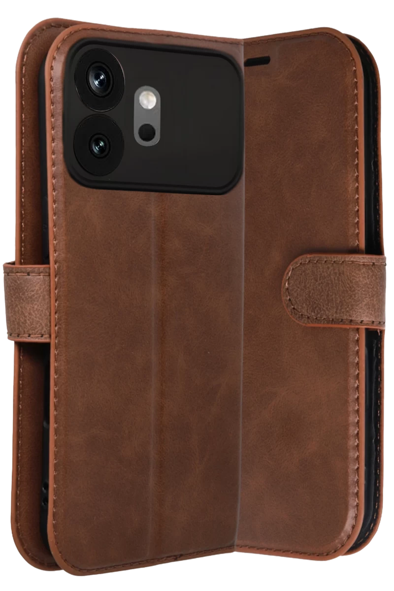 Huawei Honor 600 Uyumlu Trend S Plus Kapaklı Kılıf - Taba