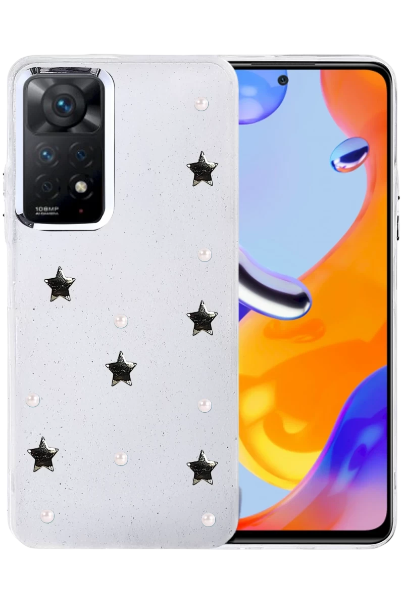 Xiaomi Redmi Note 11 Pro Uyumlu Fiyonk Desenli Kapak - Desen 7