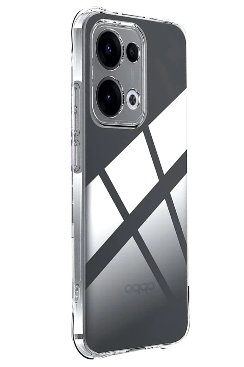 Oppo A6 Pro 4G Uyumlu Lüx Şeffaf Silikon - Şeffaf