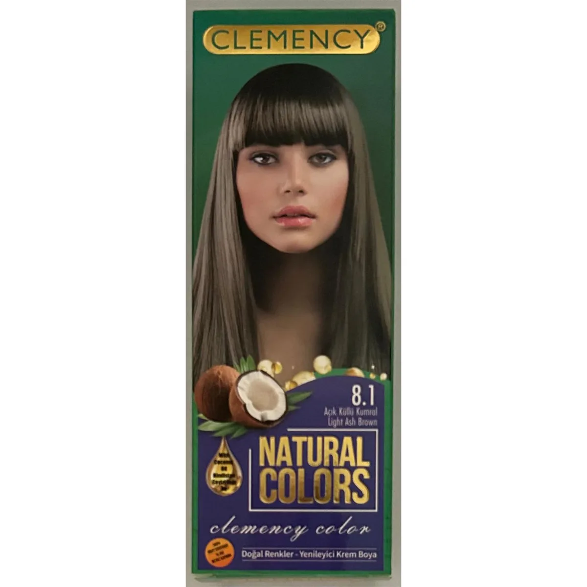 Natural Colours Saç Boyası Seti - 8.1 Açık Küllü Kumral