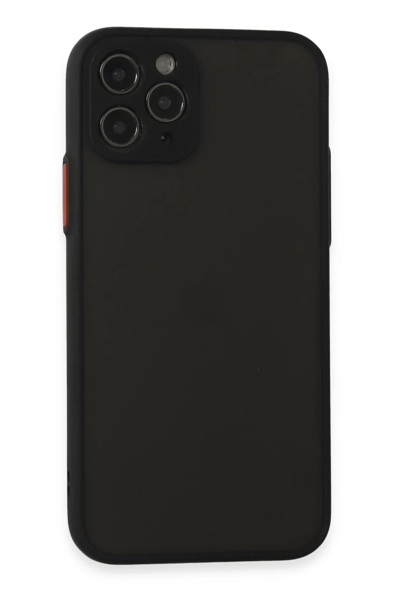 Apple iPhone 11 Pro Uyumlu Kılıf Montreal Silikon Kapak - Siyah