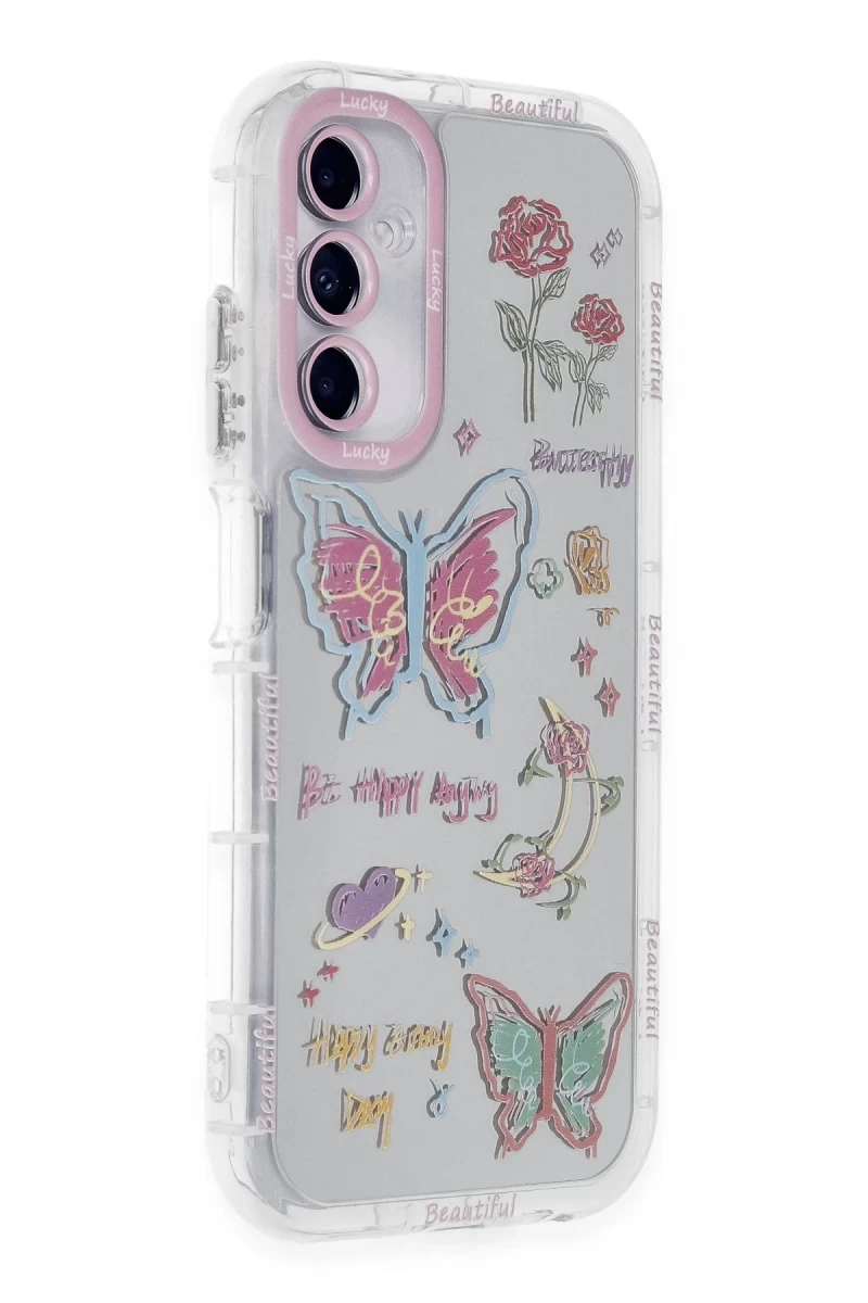 Samsung Galaxy A25 5G Uyumlu Kılıf Reflexion Desenli Kapak - Desen 8