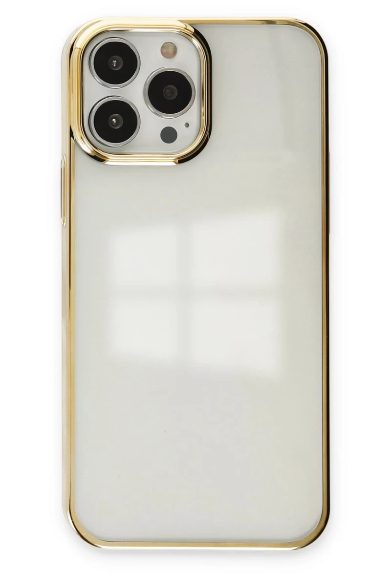 Apple iPhone 14 Pro Uyumlu Kılıf Element Silikon - Gold