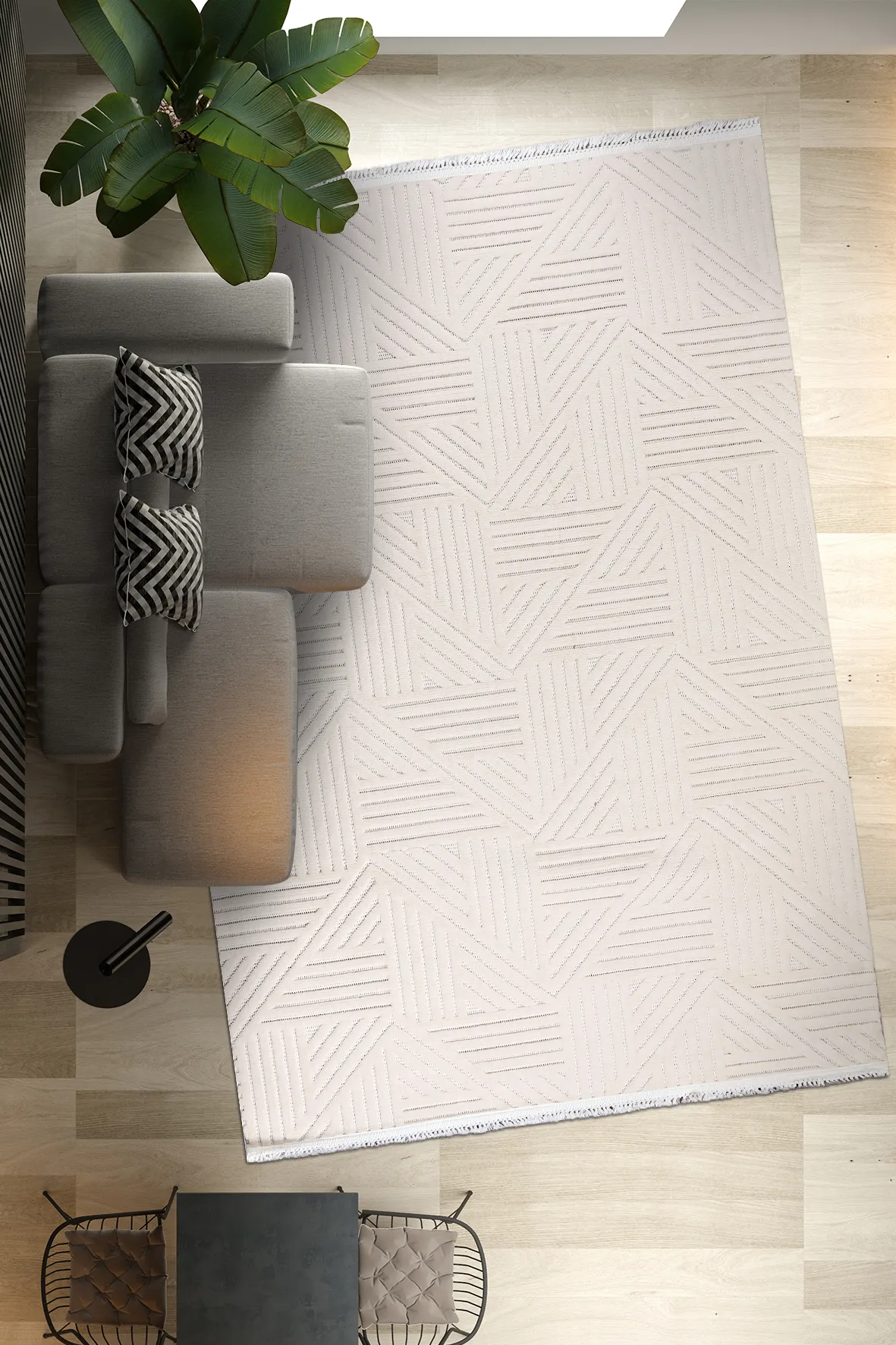 YoudayHomeCollection TİGANA Model Oturma Odası Halısı · EBAT: 160X300