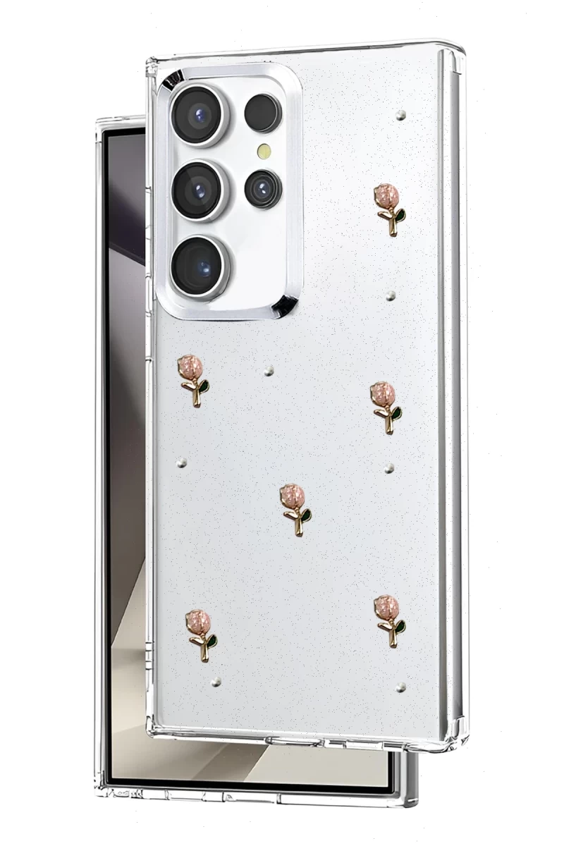 Samsung Galaxy S23 Ultra Uyumlu Fiyonk Desenli Kapak - Desen 6