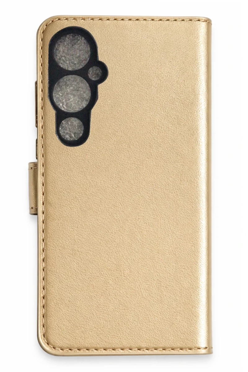 Tecno Pova 4 Pro Uyumlu Trend S Plus Kapaklı Kılıf - Gold