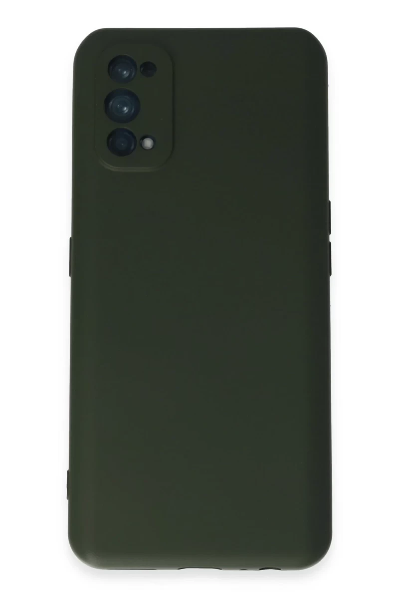 Realme 7 Pro Uyumlu Kılıf Nano içi Kadife Silikon - Koyu Yeşil