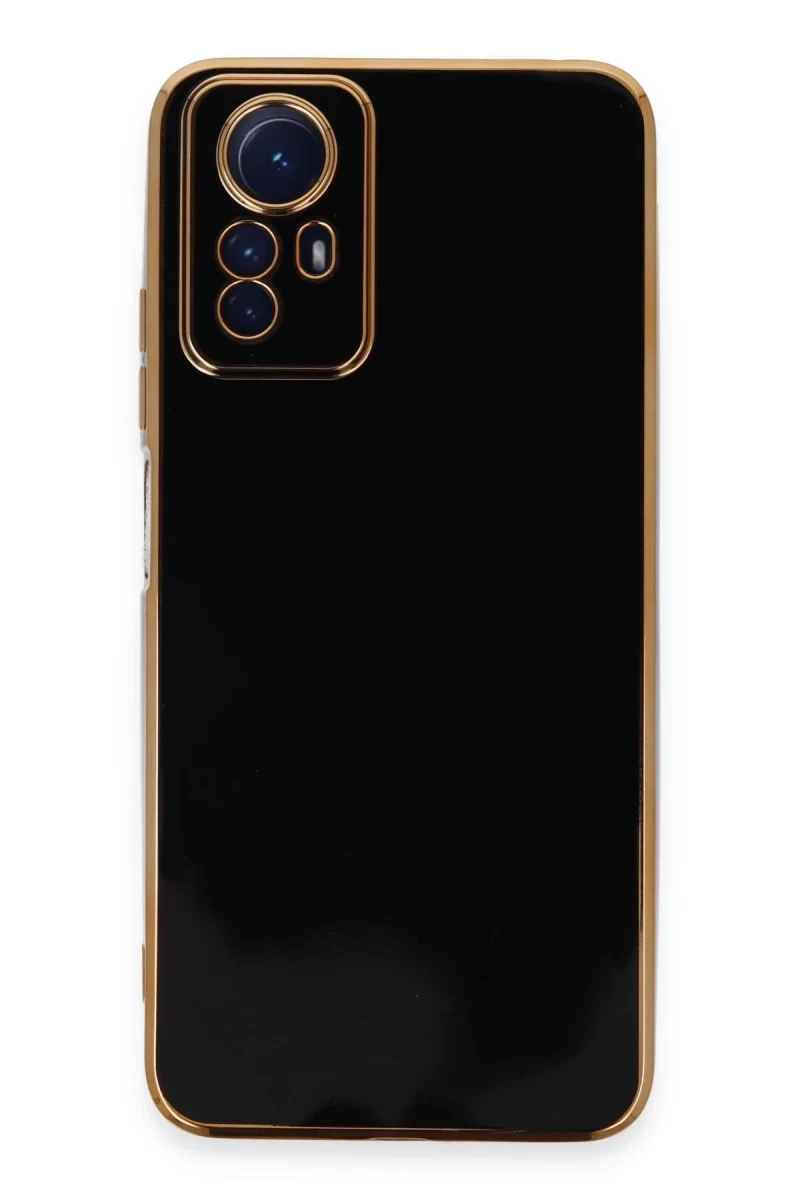 Xiaomi Redmi Note 12S Uyumlu Kılıf Volet Silikon - Siyah