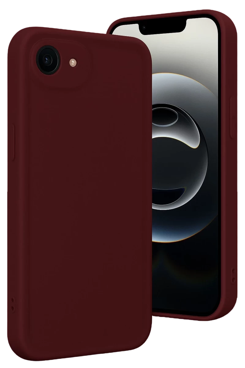 Apple iPhone 16E Uyumlu Kılıf Viera Silikon - Bordo