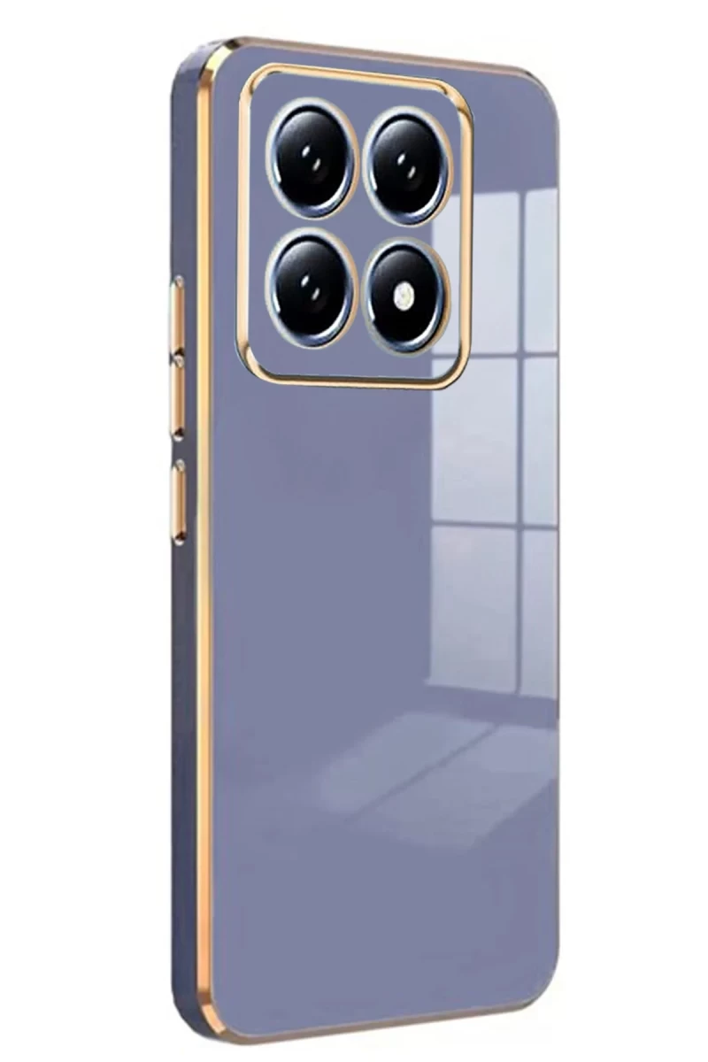 Xiaomi Mi 14T Pro Uyumlu Volet Silikon - Mavi