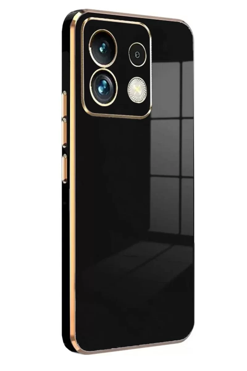 Xiaomi Poco M6 Pro 4G Uyumlu Kılıf Volet Silikon - Siyah