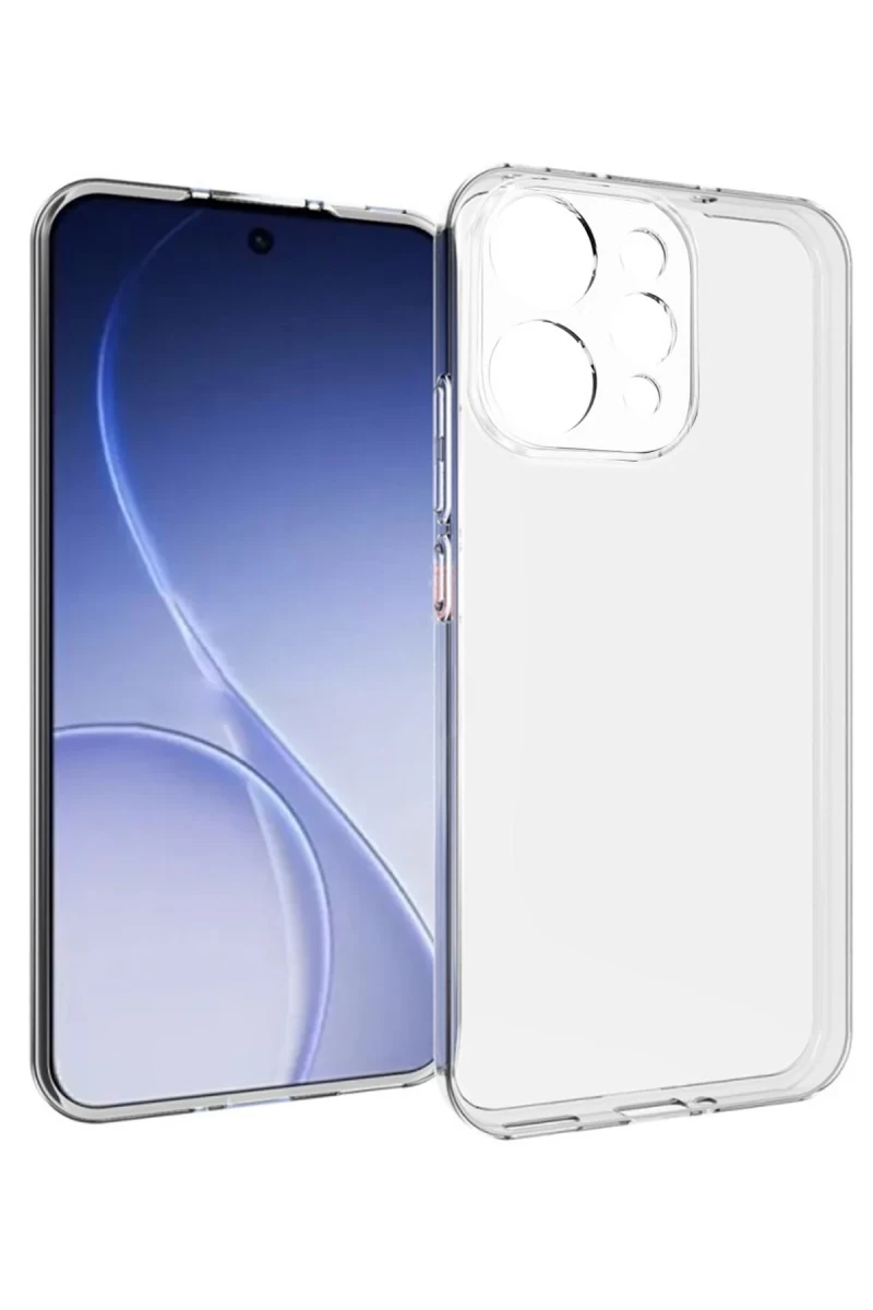 Oppo Reno 15 Uyumlu Lüx Şeffaf Silikon - Şeffaf