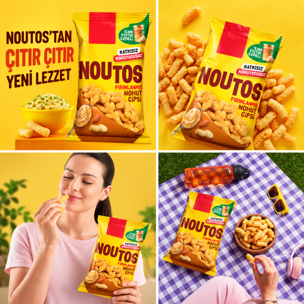 Fırın Nohut Cipsi 55 Gr Fıstık · Renk: Fıstık