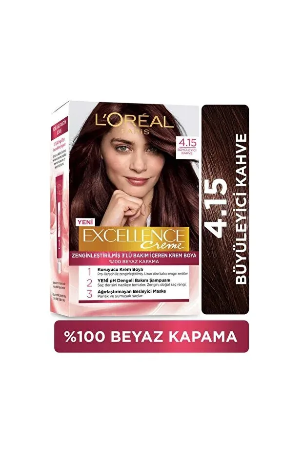 Excellence Saç Boyası - 4.15 Büyüleyici Kahve