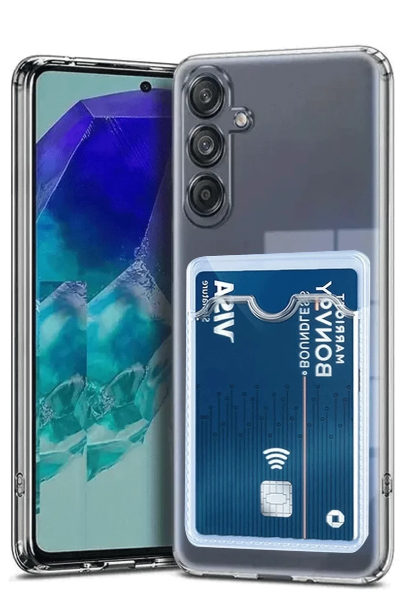 Samsung Galaxy A56 Uyumlu Kılıf Kart Şeffaf Silikon - Şeffaf