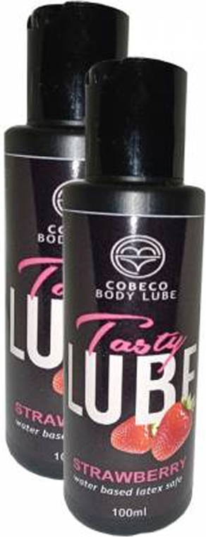Cobeco Strawberry Tasty Lube 100ML Su Bazlı Çilek Aromalı  2 Adet