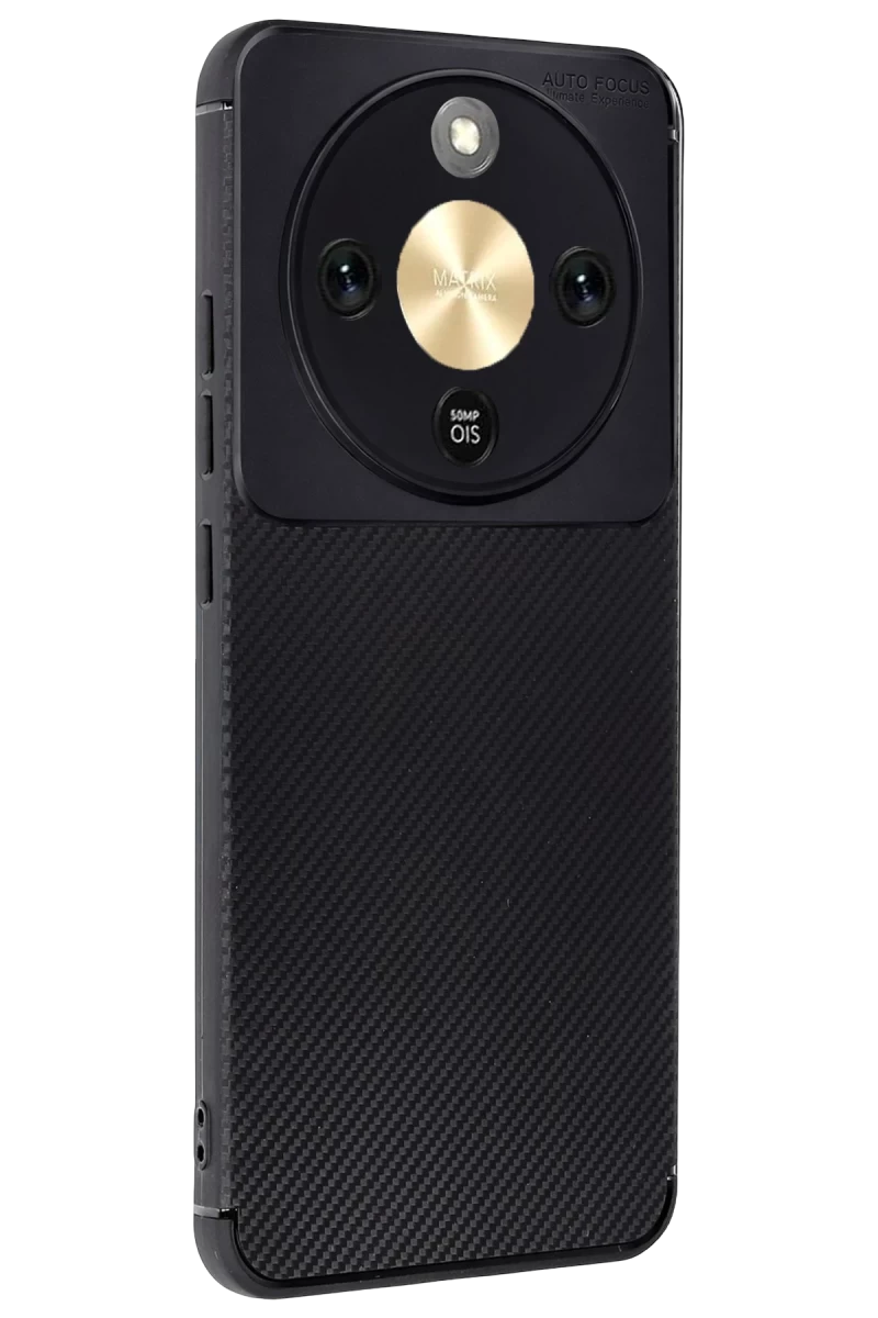 Huawei Honor Magic 8 Lite Uyumlu Auto Focus Karbon Kapak - Siyah