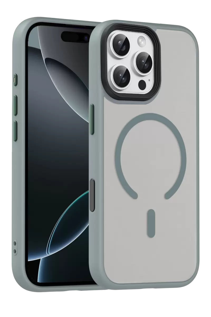 Joko Apple iPhone 16 Pro Max Uyumlu Megane Magsafe Kapak - Titan Gri