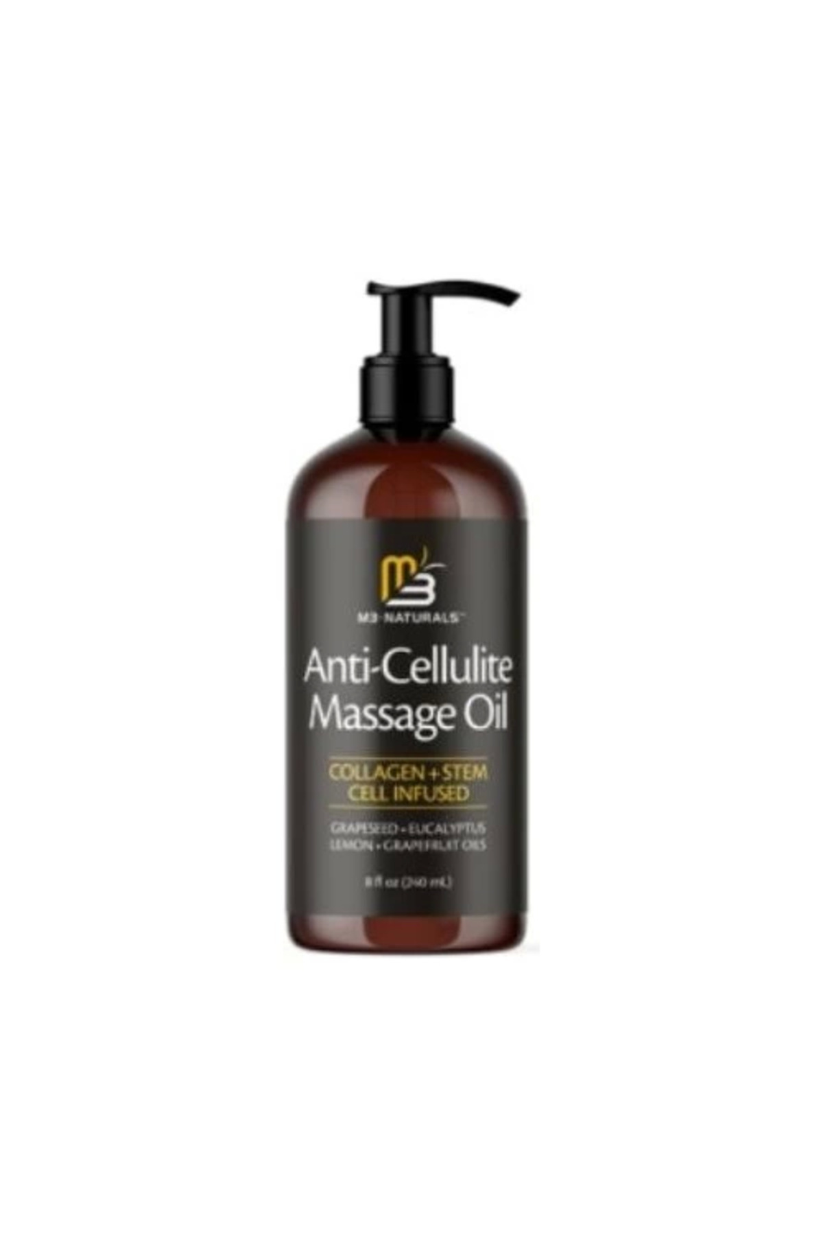 M3 Naturals Aaimox Kolajen Ve Kök Hücre Içeren Anti Selülit Masaj Yağı-Anti Cellulite Massage Oil