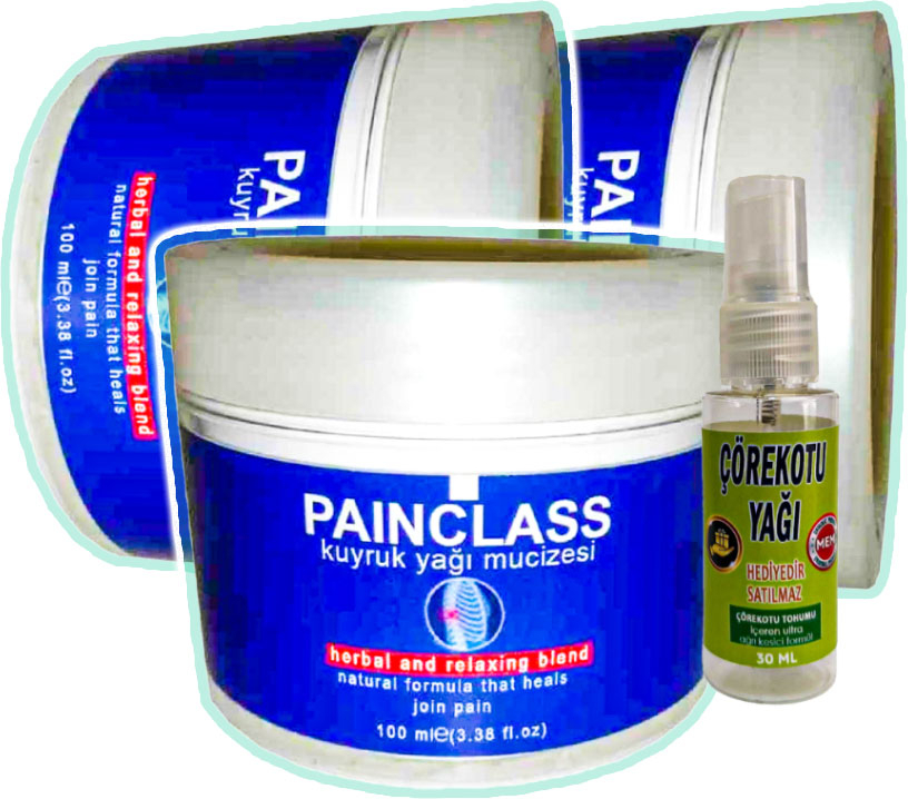 Painclass 3AD Ağ Rıyan Yerlere Kuyruk Yağı Kremi + 30 ml Çörek Otu Agriyağı