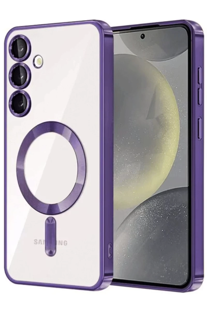 Samsung Galaxy A56 Uyumlu Kross Magneticsafe Kapak - Mor