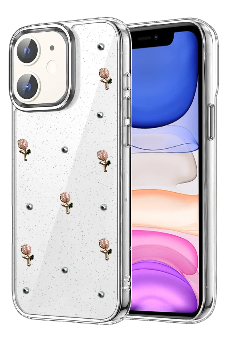 Apple iPhone 11 Uyumlu Fiyonk Desenli Kapak - Desen 6
