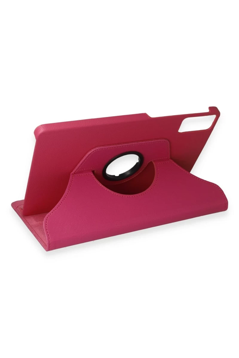 Xiaomi Redmi Pad SE Uyumlu Kılıf 360 Tablet Deri Kılıf - Pembe