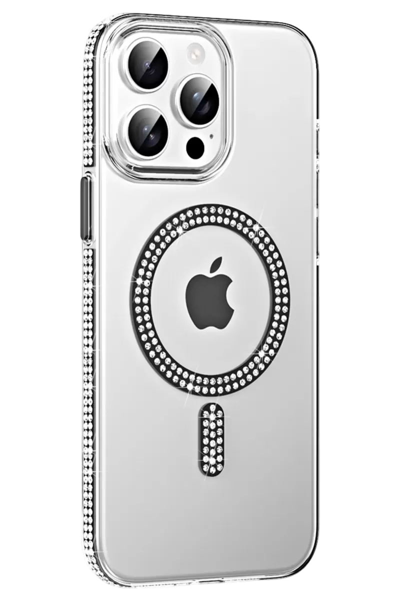 Joko Apple iPhone 14 Pro Max Uyumlu Move Taşlı Magsafe Kapak - Siyah